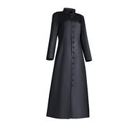 Women's Cassock Robe Church Robe Choir Minister Clergy Pulpit Liturgical Catholic Pirate Coat Pirate Frock Winter Coat Sexy Steampunk Costume Plus Size Victorian Jacket Modern Vampire Sale Clearance