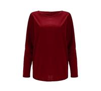 Women's Casual Bat Wing Long Sleeved Shirt Off Shoulder Pullover Fashion Macaron Top Short Sleeved Sweat Shirts (RD1, M)
