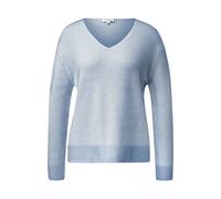 Womens Casual Fit V-Neck Soft Cotton Blend Sweater s.Oliver Bleu 46
