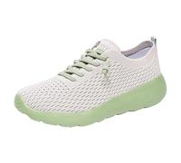 Womens Casual Knitted Sneakers Lightweight Lace Up Walking Trainers