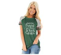 Women's Casual Leopard Print Short Tank Top Half Sleeve T-Shirt Blouse Top Backless, Green, M