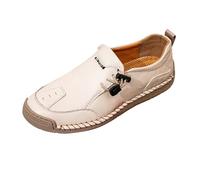 Women's Casual Loafers Adjustable Ankle Strap Comfortable Breathable Ease for Hot Yoga Beige