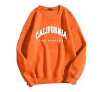 Women's Casual Long Sleeve Graphic Tee Shirts Crew Neck Sweatshirts Pullover Tops for Everyday Wear, Soft Cotton Blend Fabric, Loose Fit