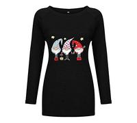 Womens Casual Loose Tops Tshirts Ladies Tunic Tops Casual Henley Women's Ruffle Blouse Floral Printed T-Shirt Racer Back Gym Tops Women UK Tshirts (Black, XXXXXL)