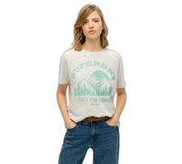 Superdry Lo-fi Outdoor Short Sleeve T-shirt Beige XS Woman
