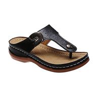 Womens Casual Open Toe Wedge Slide Sandals Summer Comfortable Soft Feetbed Slip On Walking Slippers Shoes for Women,Black,US7/EU38