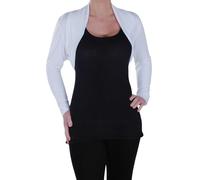 Womens Casual Plain Long Sleeve Open Front Cropped Bolero Cardigan Ladies Shrugs