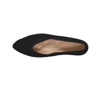 Womens Casual Pointed Toe Flat Shoes Breathable Woven Daily Loafers Black