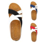 Women's Casual Sandals Platform Wedges Fish Mouth Sandals Thick Bottom Slippers Orthopaedic Sandals Women's High Sandals Closed One Word Fashion Style Thick Bottom, black, 9 UK