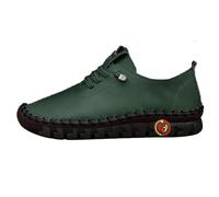 Womens Casual Shoes Leather Look Lace Up Walking Style Trainers Soft Low Top Shoes Round Toe Flexible Textured Sole Lightweight Everyday Footwear For Travel Shopping Pink Blue Red Black