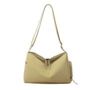 Women's Casual Shoulder Bag, Waterproof Nylon Work Bag With An Adjustable Shoulder Strap, Perfect For Shoppingtravel Work And Commuting (Khaki,32 * 15 * 22Cm/12.6 * 5.9 * 8.6in)
