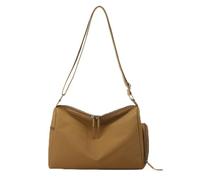 Women's Casual Shoulder Bag, Waterproof Nylon Work Bag With An Adjustable Shoulder Strap, Perfect For Shoppingtravel Work And Commuting (Caramel)