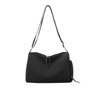 Women's Casual Shoulder Bag, Waterproof Nylon Work Bag With An Adjustable Shoulder Strap, Perfect For Shoppingtravel Work And Commuting (Black)