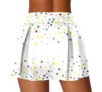 Women's Casual Sports Sequin Skirt with Double Thick Sequins Printed and Elastic Waist Ideal for Festivals and Dance Perfect for Festivals and Dance