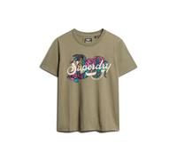 Women's casual T-shirt Superdry Tattoo Script Vert XS