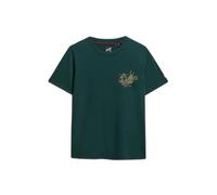Women's casual T-shirt Superdry Tokyo Narrative Green L