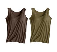 Womens Casual Tank Tops Camisole Vest Basic Shirts Womens Cotton Camisole Adjustable Camisole With Frame Bra Stretch Undershirt Boys Sleepers (G, M)