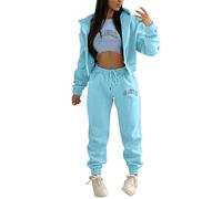 Women'S Casual Tracksuit Autumn And Winter Top Vest Pant 3 Pieces Set Fashion Solid Color Zip Hooded Sweatshirt Pants Casual 3 Pieces Set Tracksuit Womens FullLoungewearHomewear Streetwear