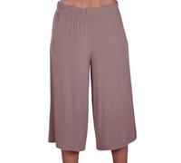 Womens Casual Wide Leg Plain Culottes 3/4 Length Ladies Shorts Trousers Pants