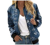 Women's Casuals Jacket Ladies Fleece Lined Jackets Multi-Pocket Lightweight Coat 50s Satin Coats Lady Baseball Tops Casual Solid Color Clothing Hen Night Party Fancy Dress Costume