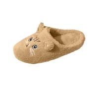 Womens Cat Fluffy Slippers Comfy Animal House Slipper Soft Mule Slippers | Fuzzy Animal House Slipper Non-Slip Warm Indoor Shoes Plush Memory Foam Bedroom Shoes