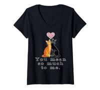 Women's Cat Lovers 212 (Dear You) V-Neck T-Shirt