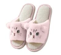 Womens Cat Slipper, Cat Slippers Memory Foam Fluffy Slip-on House Shoes Indoor Outdoor for Women Men Comfy