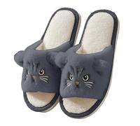 Womens Cat Slipper, Cat Slippers Memory Foam Fluffy Slip-on House Shoes Indoor Outdoor for Women Men Comfy