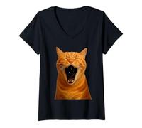 Womens Cat Universe Cute Kitten Lover Feline Pet Owner Kitty V-Neck T-Shirt
