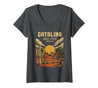 Women's Catalina State Park Arizona Vintage V-Neck T-Shirt