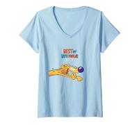 Womens Catdog Best of Both Worlds Classic Dog Character V-Neck T-Shirt