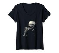 Women's Catholic Priest with Incense Holy Mass Prayer V-Neck T-Shirt