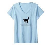 Womens Cats Were Worshipped as Gods; They Have Not Forgotten This V-Neck T-Shirt