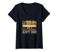 Womens CB Radio The Original Social Network Citizens Band Radio Fan V-Neck T-Shirt