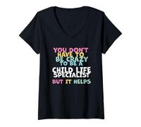 Womens CCLS Play Therapy Be Crazy Certified Child Life Specialist V-Neck T-Shirt