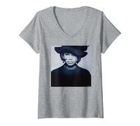 Womens CeCe Peniston Finally 90s Pop Singer By Simon Fowler V-Neck T-Shirt
