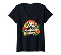 Women's Celebrate AAPI Heritage Month - Asian American History V-Neck T-Shirt