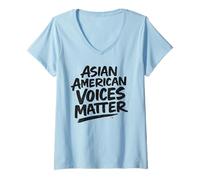 Women's Celebrate AAPI Heritage Month - Asian American Voices Matter V-Neck T-Shirt