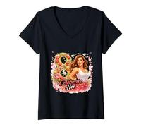 Women's Celebrate Her Women’s Empowerment Art V-Neck T-Shirt