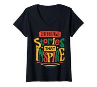 Women's Celebrating Stories That Inspire V-Neck T-Shirt