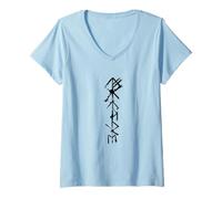 Women's Celtic Ireland Viking Celtic Knot Pattern Tree V-Neck T-Shirt
