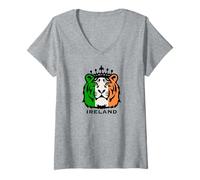 Women's Celtic Tiger King V-Neck T-Shirt