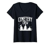 Women's Cemetery Crew V-Neck T-Shirt