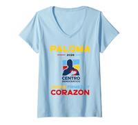 Women's Centro Democrático PALOMA 2026 Orden Firmeza y Corazón V-Neck T-Shirt