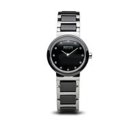 Women's Ceramic Watch 25 mm Stainless Steel Bracelet Silver 10725-742 - female - BERING - Watches - Black - ONE SIZE - Accessories ONE SIZE
