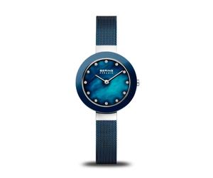 Women's Ceramic Watch 29 mm Milanese Bracelet 11429-387 - female - BERING - Watches - Blue - ONE SIZE - Accessories ONE SIZE