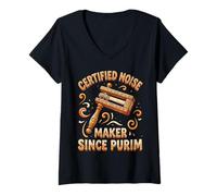 Women's Certified Noise Maker Haman Esther Grover Grogger V-Neck T-Shirt