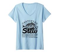Women's Certified Stew Chef Beef Stew Meat Lover No License Required V-Neck T-Shirt