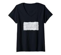 Women's Certum Est Quia Impossible Est It's True Because It Can't Be V-Neck T-Shirt
