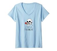 Womens C'est La Fucking Vie V-Neck T-Shirt